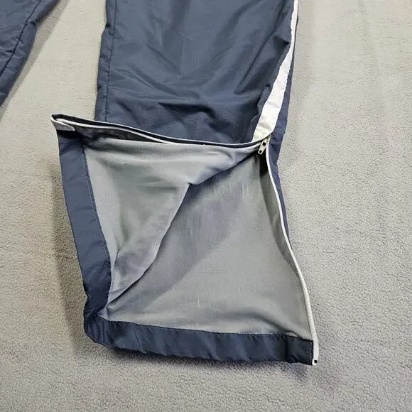 Vintage Nike Track Pants Womens Medium Blue Warm Up Lined Swoosh Sportswear Y2K - Picture 4 of 15